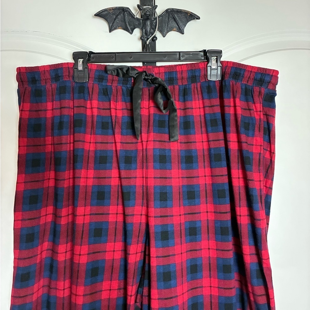 Torrid Pajama Bottoms Red & Blue Vintage Plaid, Soft, Stretchy Waist NWT 3X - Picture 6 of 10